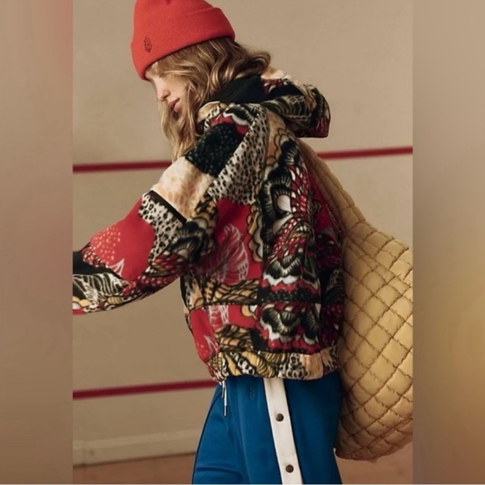Free People Movement: Wild Flower Colorful Patterned Hoody Fleece (BNWT) - Picture 4 of 8
